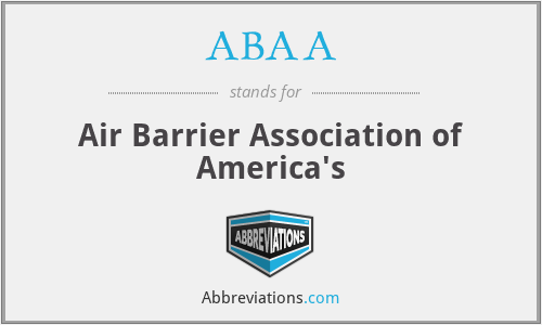 ABAA - Air Barrier Association of America's