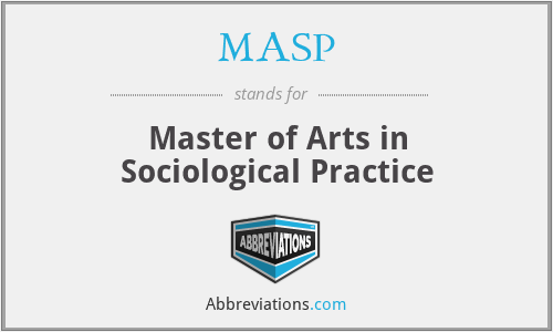 MASP - Master of Arts in Sociological Practice