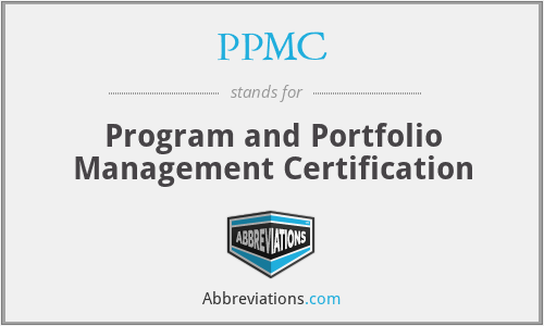 PPMC - Program and Portfolio Management Certification