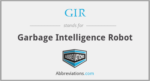 GIR - Garbage Intelligence Robot
