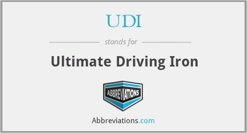 UDI - Ultimate Driving Iron