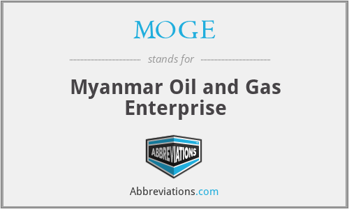 MOGE - Myanmar Oil and Gas Enterprise