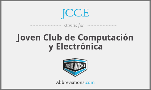 JCCE - Joven Club de Computación y Electrónica