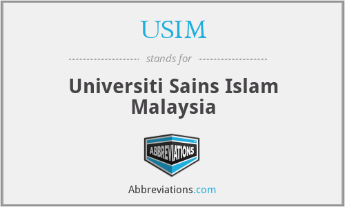 USIM - Universiti Sains Islam Malaysia