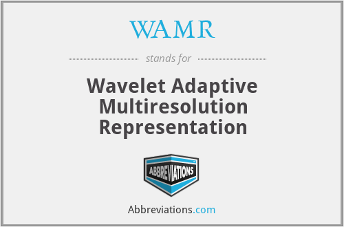 WAMR - Wavelet Adaptive Multiresolution Representation