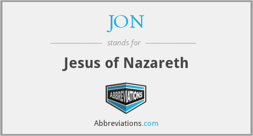 JON - Jesus of Nazareth