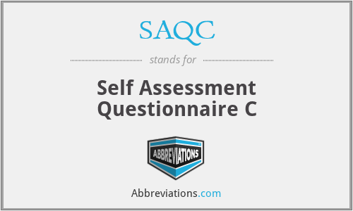 SAQC - Self Assessment Questionnaire C