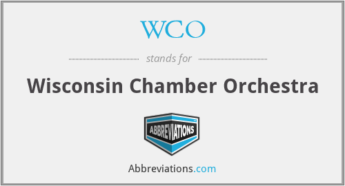 WCO - Wisconsin Chamber Orchestra