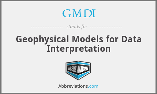 GMDI - Geophysical Models for Data Interpretation