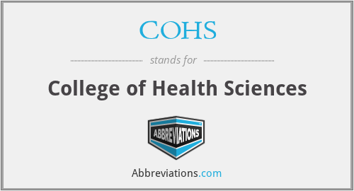 COHS - College of Health Sciences
