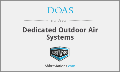 DOAS - Dedicated Outdoor Air Systems