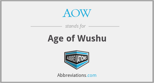 AOW - Age of Wushu