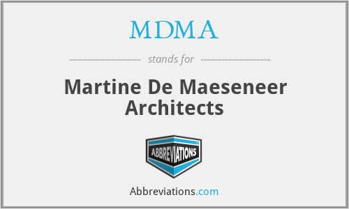 MDMA - Martine De Maeseneer Architects