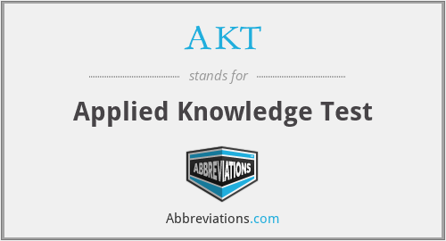 AKT - Applied Knowledge Test