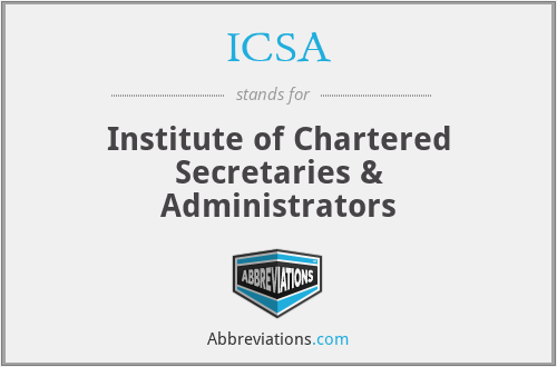 ICSA - Institute of Chartered Secretaries & Administrators