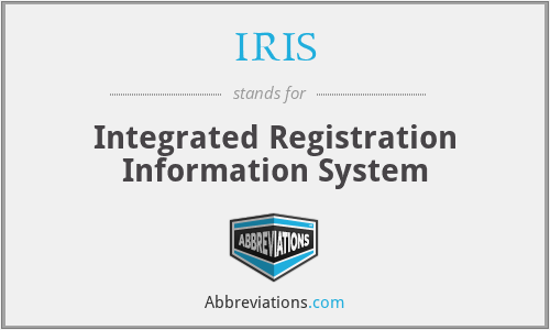 IRIS - Integrated Registration Information System