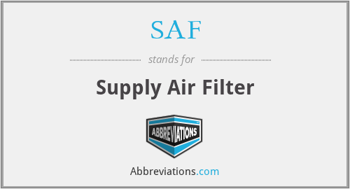 SAF - Supply Air Filter