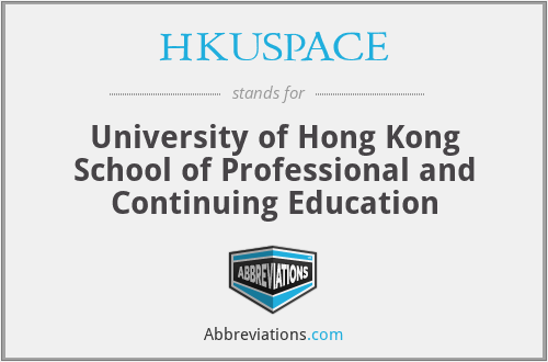 HKUSPACE - University of Hong Kong School of Professional and Continuing Education