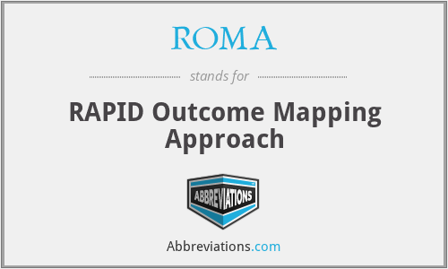 ROMA - RAPID Outcome Mapping Approach