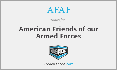 AFAF - American Friends of our Armed Forces