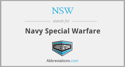 NSW - Navy Special Warfare