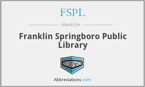 FSPL - Franklin Springboro Public Library