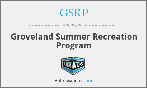 GSRP - Groveland Summer Recreation Program
