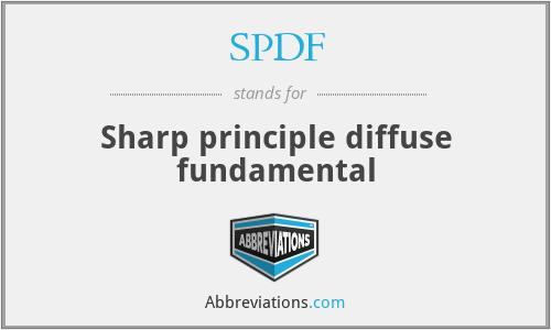 SPDF - Sharp principle diffuse fundamental