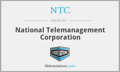 NTC - National Telemanagement Corporation