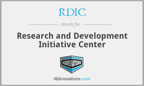 RDIC - Research and Development Initiative Center