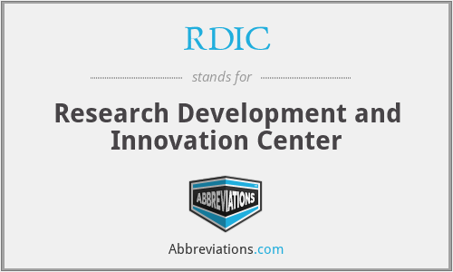 RDIC - Research Development and Innovation Center