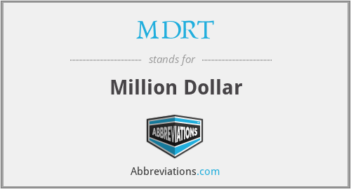 MDRT - Million Dollar