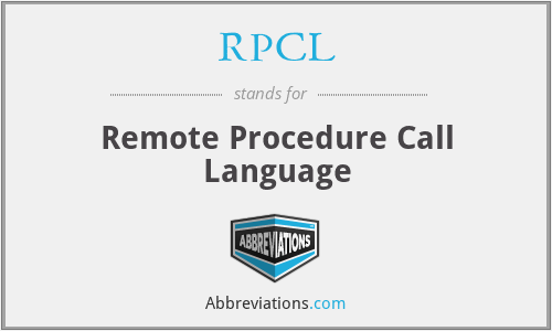 RPCL - Remote Procedure Call Language