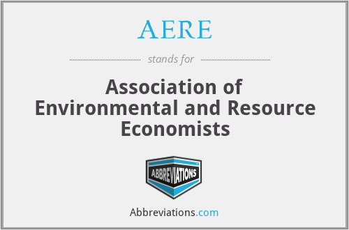 AERE - Association of Environmental and Resource Economists