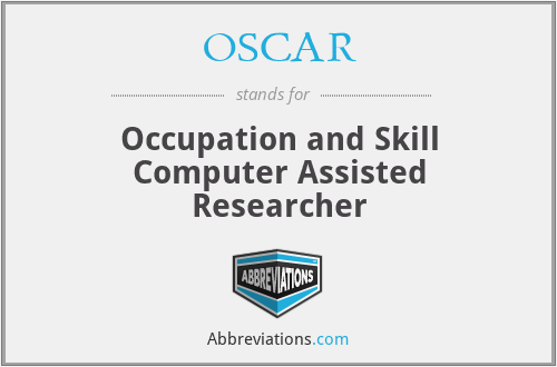 OSCAR - Occupation and Skill Computer Assisted Researcher