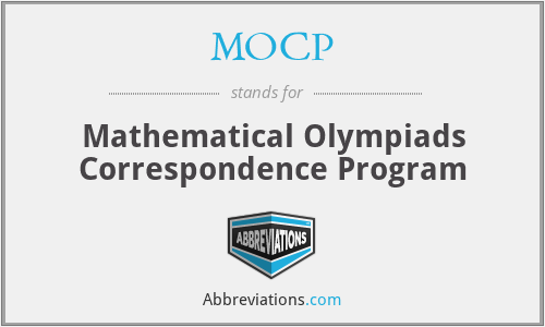 MOCP - Mathematical Olympiads Correspondence Program