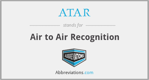 ATAR - Air to Air Recognition