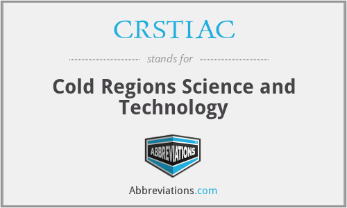 CRSTIAC - Cold Regions Science and Technology