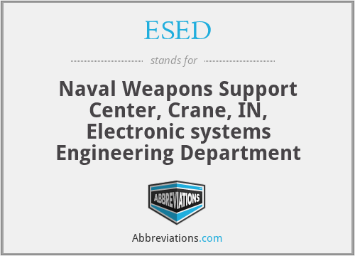 ESED - Naval Weapons Support Center, Crane, IN, Electronic systems Engineering Department
