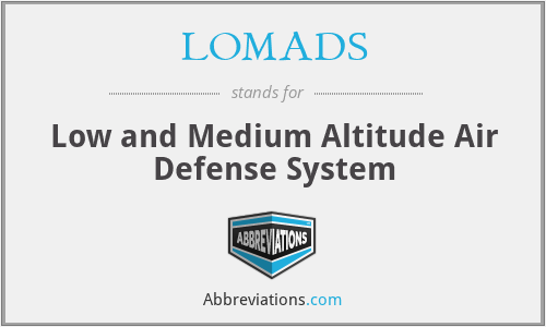LOMADS - Low and Medium Altitude Air Defense System