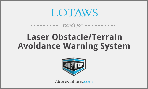 LOTAWS - Laser Obstacle/Terrain Avoidance Warning System