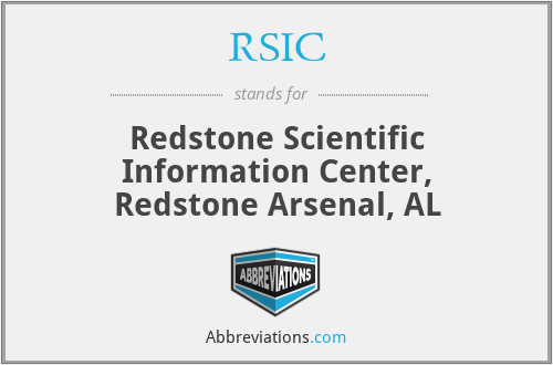 RSIC - Redstone Scientific Information Center, Redstone Arsenal, AL
