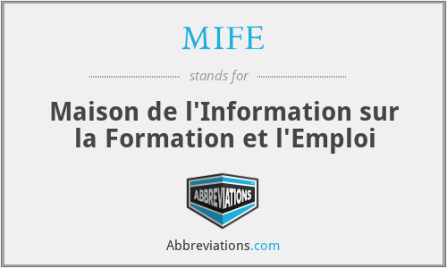 MIFE - Maison de l'Information sur la Formation et l'Emploi
