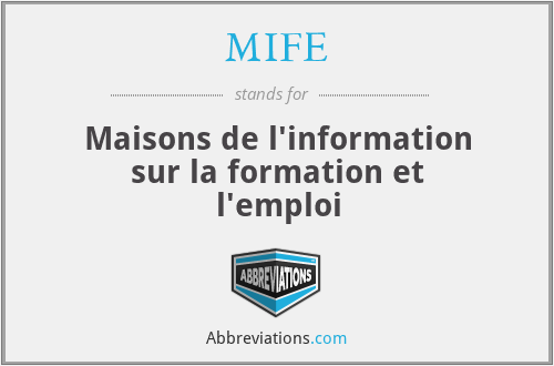 MIFE - Maisons de l'information sur la formation et l'emploi