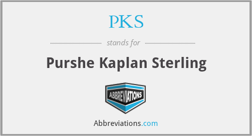 PKS - Purshe Kaplan Sterling