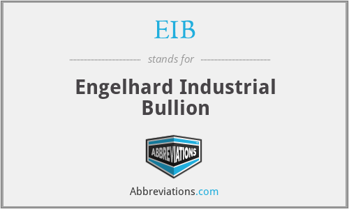EIB - Engelhard Industrial Bullion