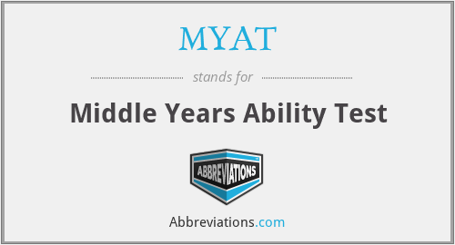 MYAT - Middle Years Ability Test