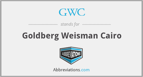 GWC - Goldberg Weisman Cairo