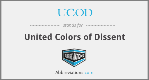UCOD - United Colors of Dissent