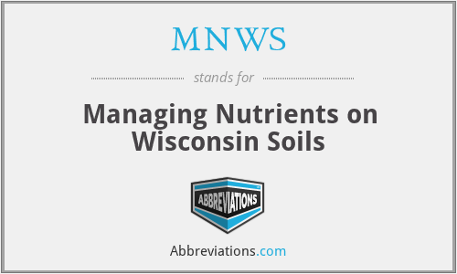 MNWS - Managing Nutrients on Wisconsin Soils